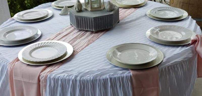 Blush Taffeta Runner