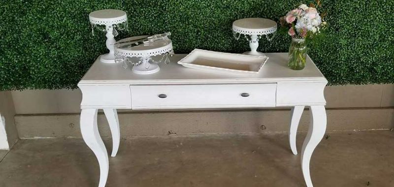 White Couch Table